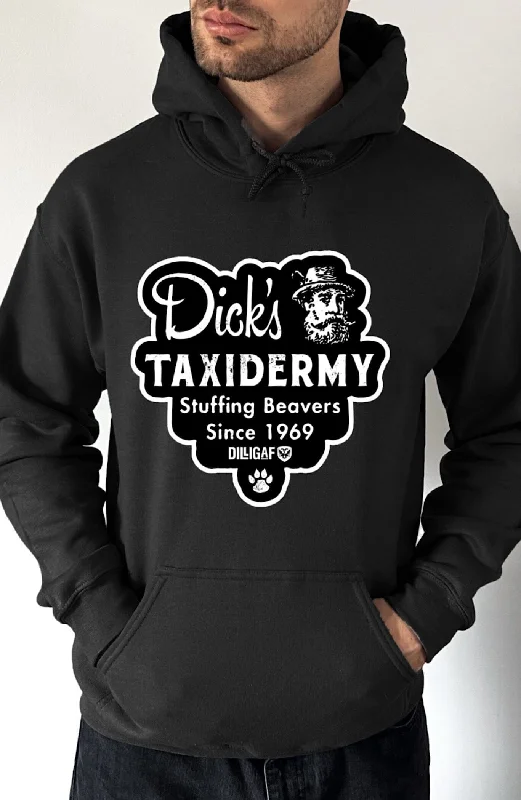 hoodie with thumb holes -Dick's Taxidermy Pullover Hoodie