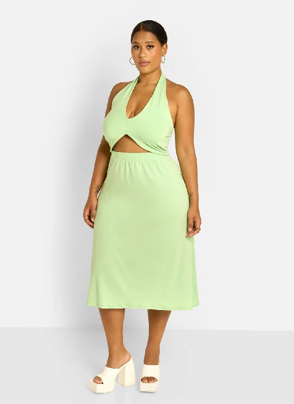 white maxi skirts chic -Jae Slip Skirt - Mint Green