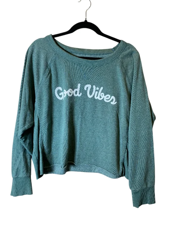 sweatshirts for outdoor wear -Sweatshirt Collar By Grayson Threads In Green, Size: Xxs