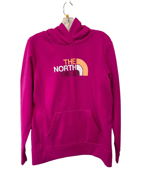 sweatshirts with loose hem -Sweatshirt Hoodie By The North Face In Pink, Size: L