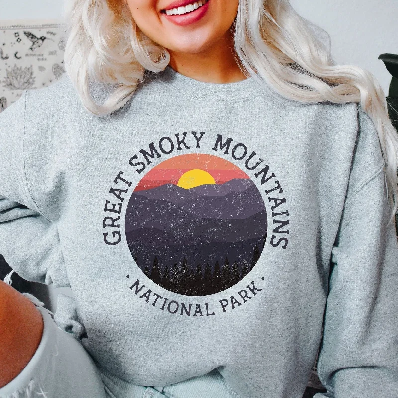 mustard cotton sweatshirts -Great Smoky Mountains National Park Sweatshirt