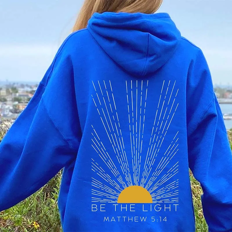 wine hoodie deep -Be The Light Hoodie