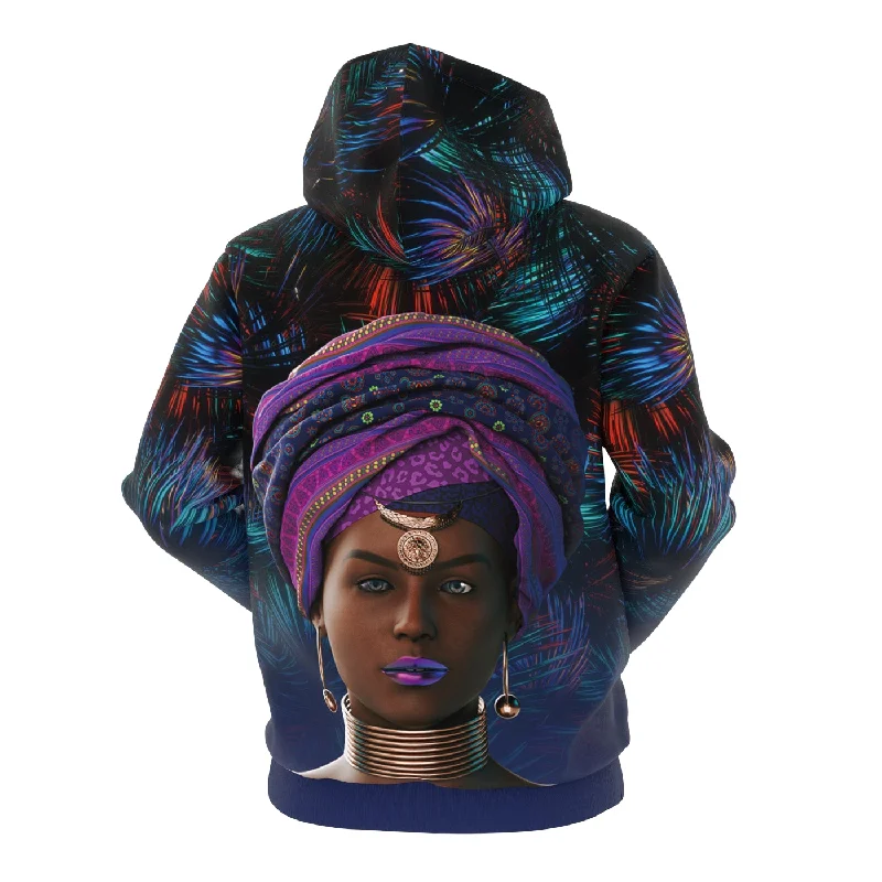 hoodie with floral print -Mystic Traditions Hoodie