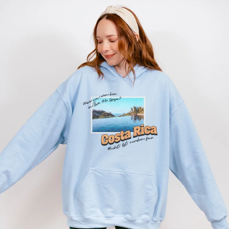 hoodie for urban style -Costa Rica Bucket List Number Four Hoodie