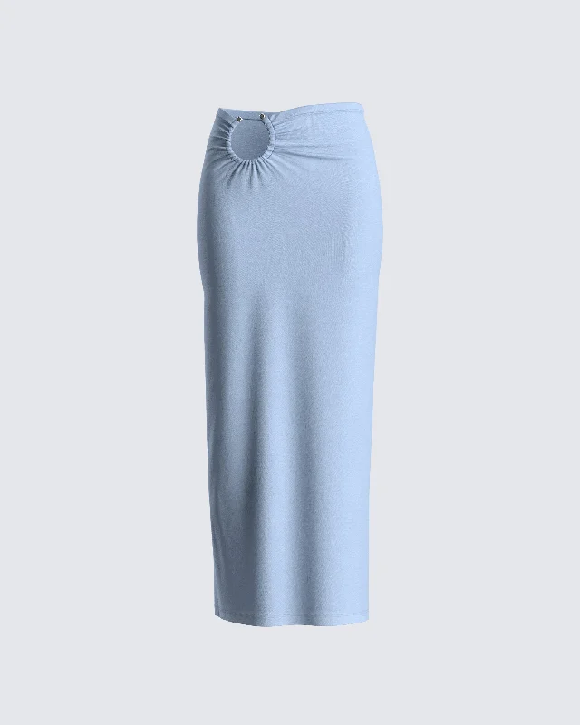 black A-line skirts timeless -Amarissa Grey Maxi Skirt