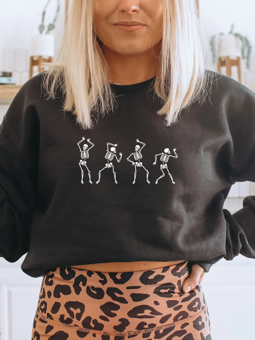 sweatshirts for stylish wear -Dancing Skeletons Sweatshirt