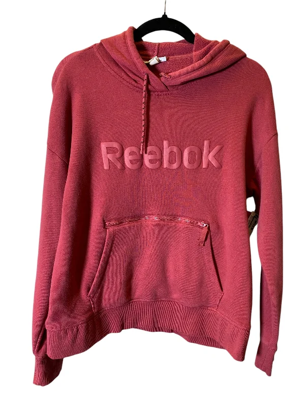 dark green sweatshirts -Sweatshirt Hoodie By Reebok In Red, Size: M