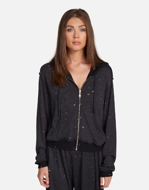 hoodie for casual chic -Everado Black