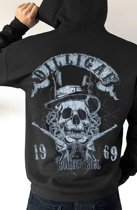 hoodie for cozy comfort -The Gunslinger from Hell Pullover Hoodie