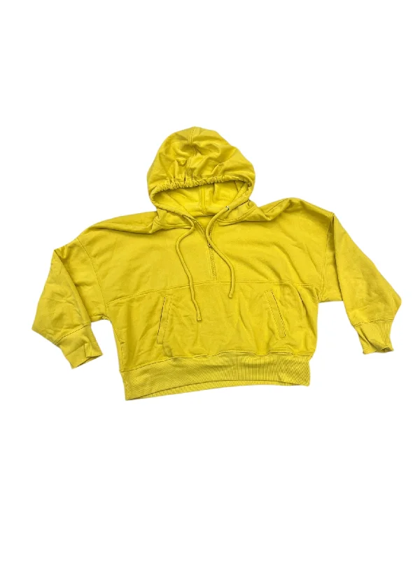 sweatshirts with pockets -Sweatshirt Hoodie By Old Navy In Yellow, Size: Xxs