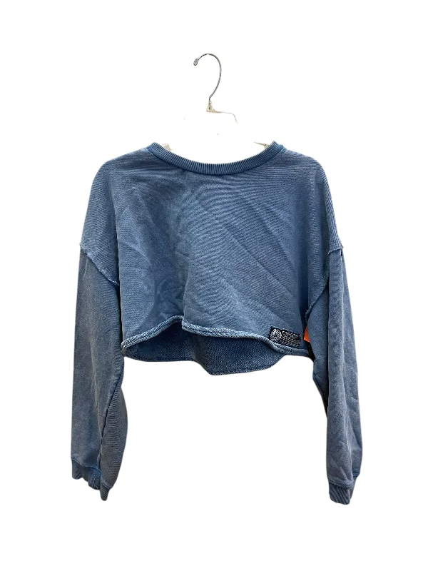 sweatshirts for cozy layering -Athletic Sweatshirt Crewneck By Cmc In Blue, Size: Xl