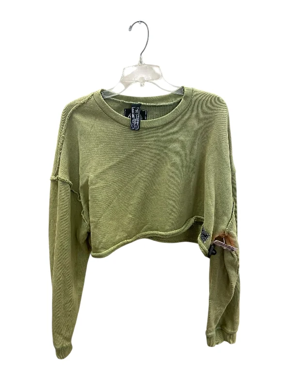 golden graphic sweatshirts -Athletic Sweatshirt Crewneck By Cmc In Green, Size: Xl