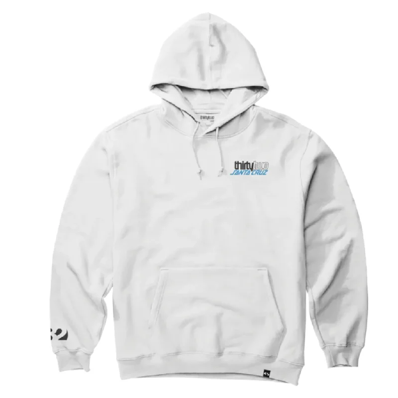 hoodie with loose hem -THIRTYTWO X SANTA CRUZ HOODIE WHITE