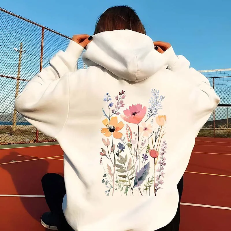 best hoodie brands -Wildflower Pastel color Flower Lover Hoodie