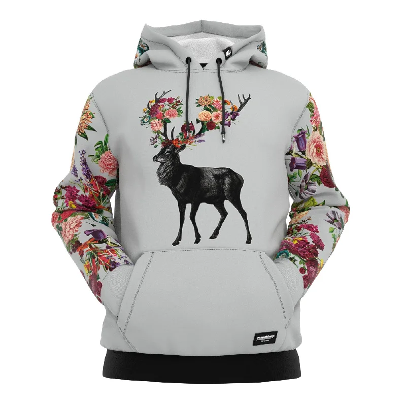 hoodie for preppy look -Spring Itself Deer Hoodie