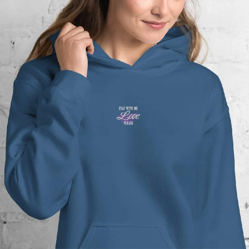 hoodie for stylish layering -My Love King of Pride Embroidered Hoodie