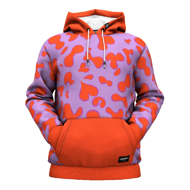 hoodie with shawl collar -Trapped Lava Hoodie