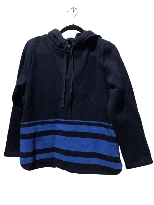 sweatshirts for cold weather -Sweatshirt Hoodie By J. Crew In Blue, Size: M