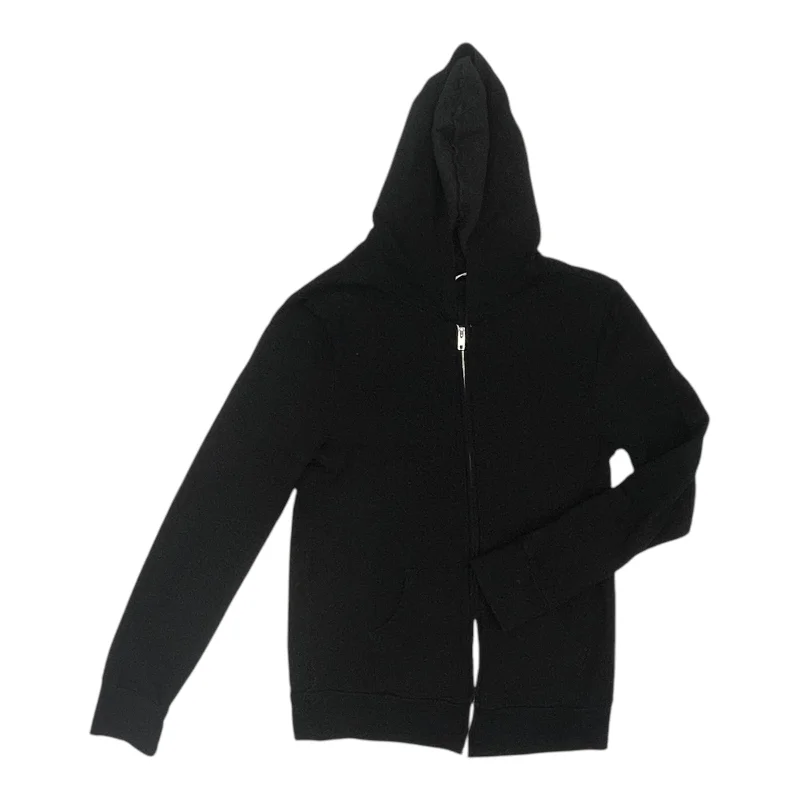 sweatshirts with flared sleeves -Sweatshirt Hoodie By Double Zero In Black, Size:S