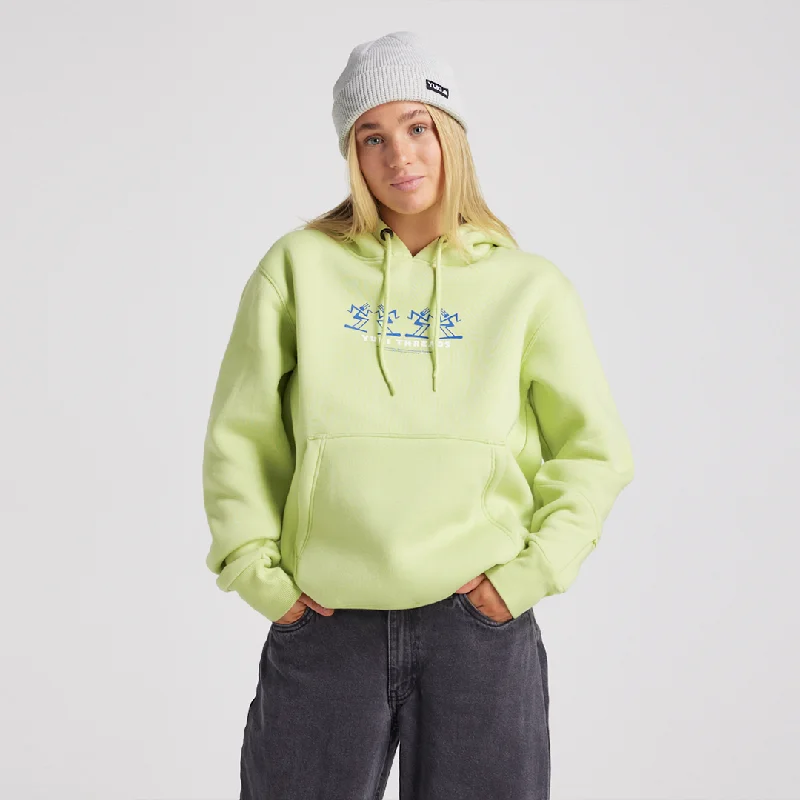 hoodie with long back -YUKI THREADS BOOGIE HOODIE LIME ZEST