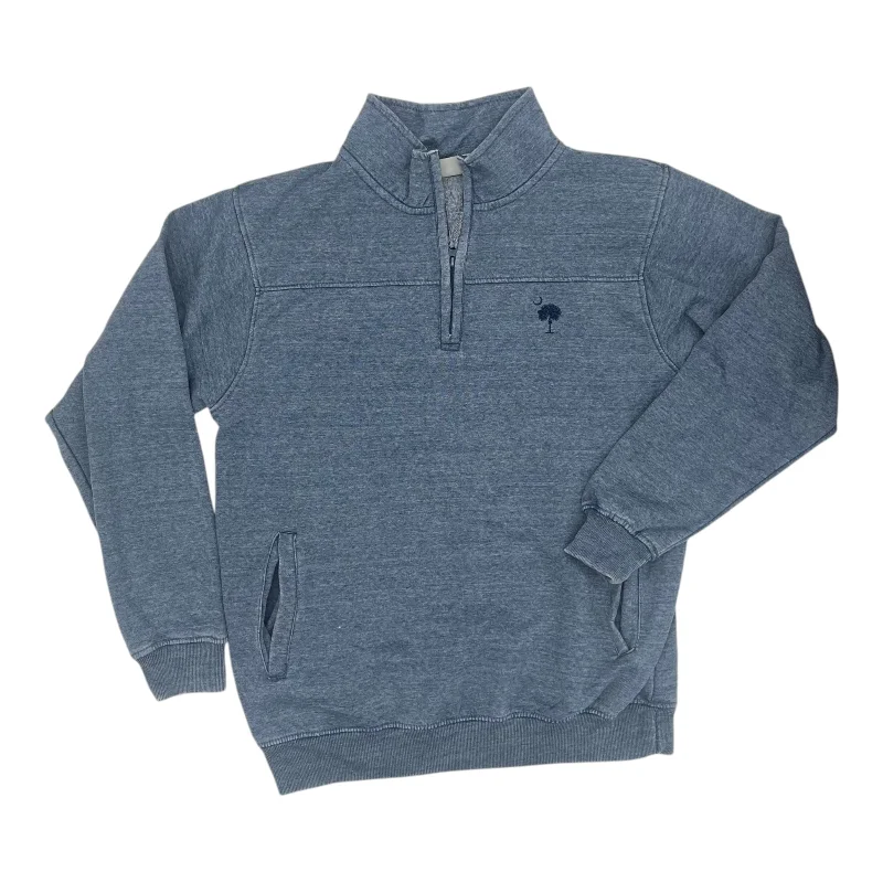 sweatshirts with ribbed hem -Sweatshirt Collar By Clothes Mentor In Blue, Size:L