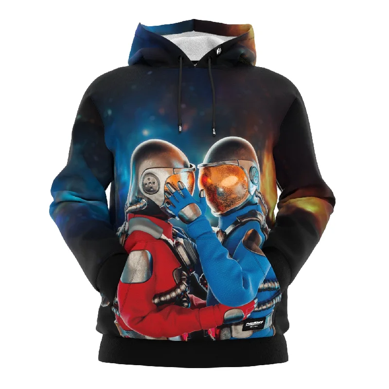 plum hoodie rich -Cosmic Embrace Hoodie