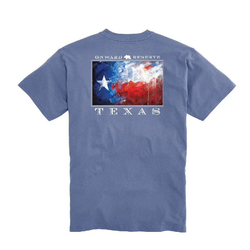 khaki cargo shorts for outdoors -Texas Flag Short Sleeve Tee