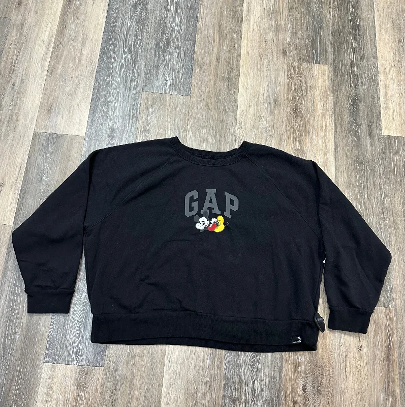 sweatshirts for urban style -Sweatshirt Crewneck By Gap In Black, Size: Xxl