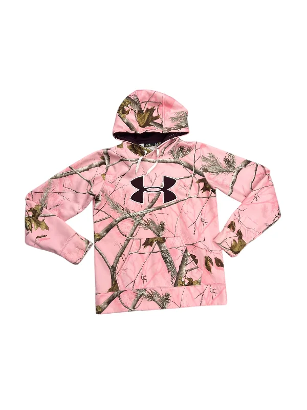 sweatshirts for classic style -Athletic Sweatshirt Hoodie By Under Armour In Camouflage Print, Size: M