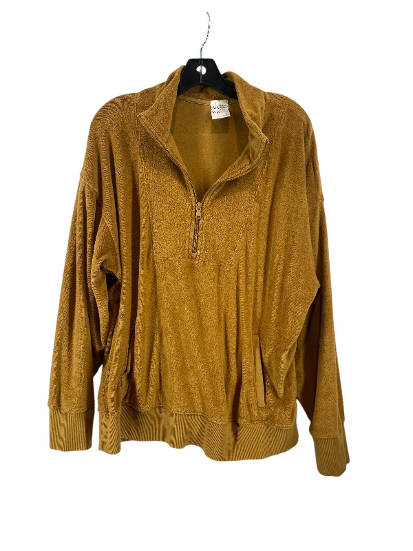 sweatshirts with wrap style -Sweatshirt Collar By Aerie In Brown, Size: L