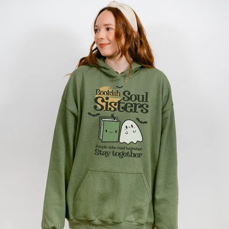 hoodie for layering tops -Bookish Soul Sisters Hoodie