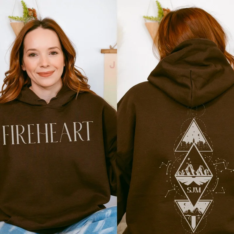 hoodie with loose cuffs -Fireheart Aelin Galathynius Hoodie