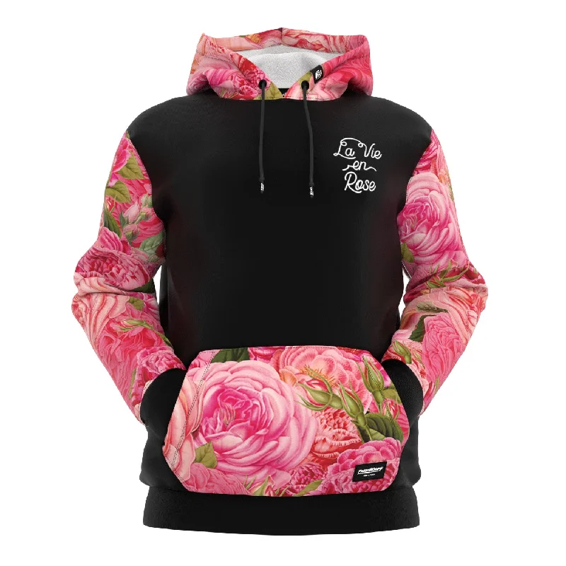 hoodie with twisted front -La Vie En Rose Hoodie