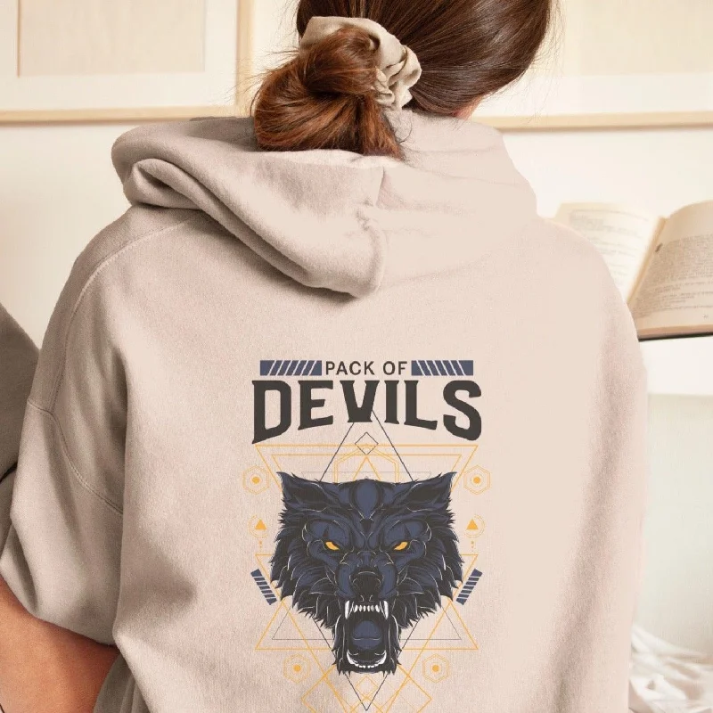 hoodie for warm layering -Alpha of the Pack of Devils Hoodie