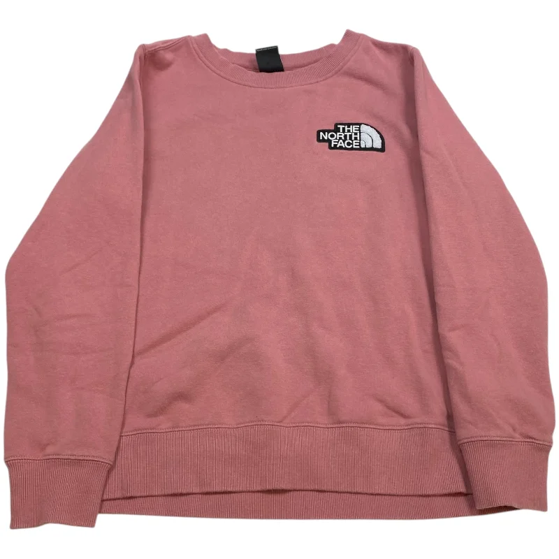 sweatshirts with kangaroo pocket -Athletic Sweatshirt Crewneck By The North Face In Pink, Size: M