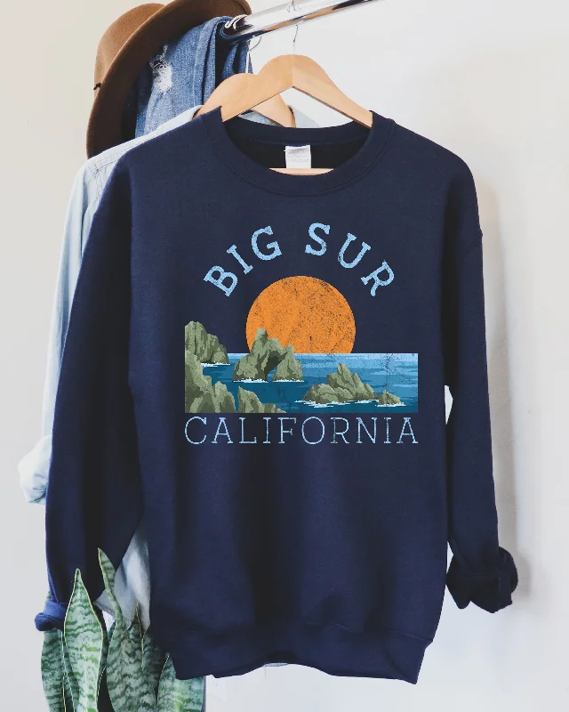 sweatshirts for chic layering -Big Sur National Park Vintage Sweatshirt