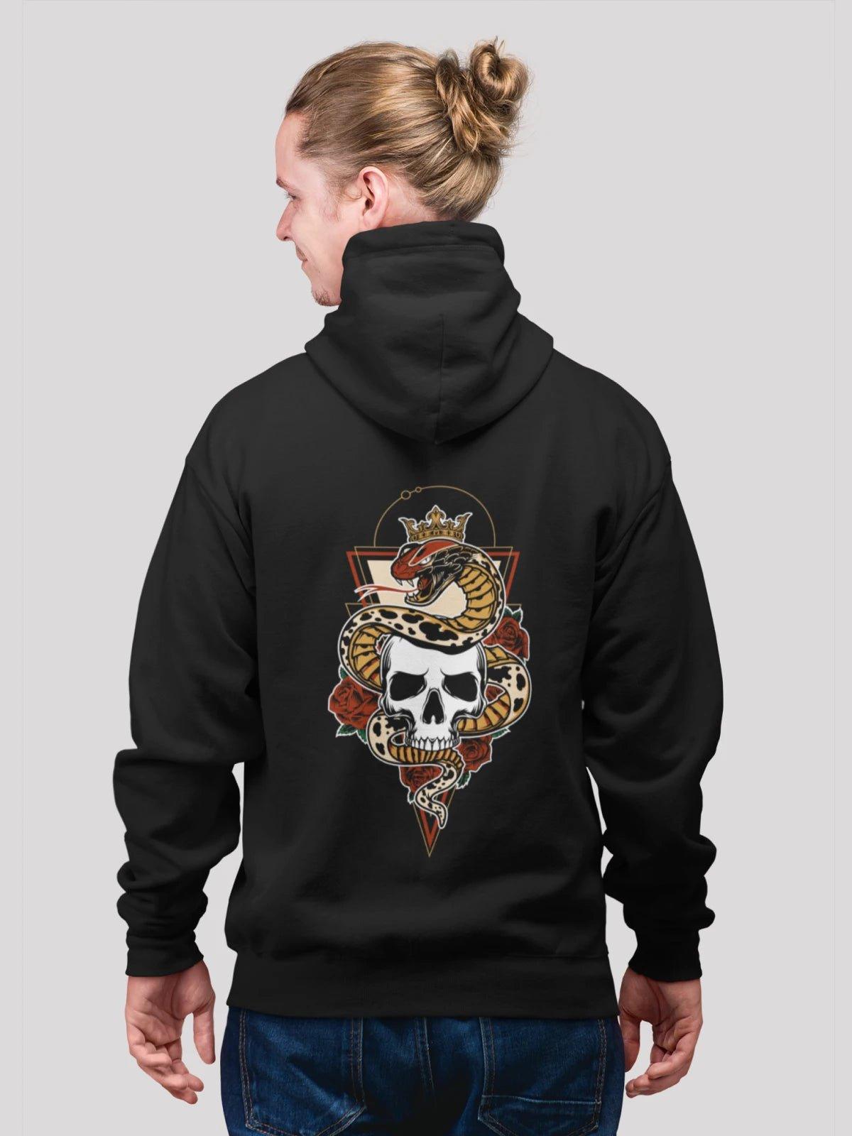 ivory fleece hoodie -Skull Black Men's Hoodie