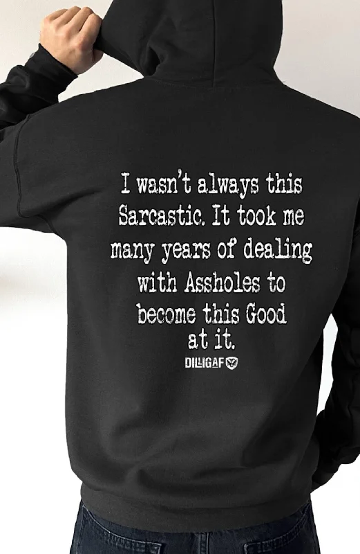 sapphire blue hoodie -I haven't always been this sarcastic Pullover Hoodie