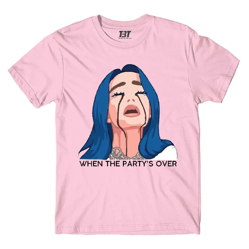 green v-neck t-shirts fresh -Billie Eilish T shirt - When the Party's Over