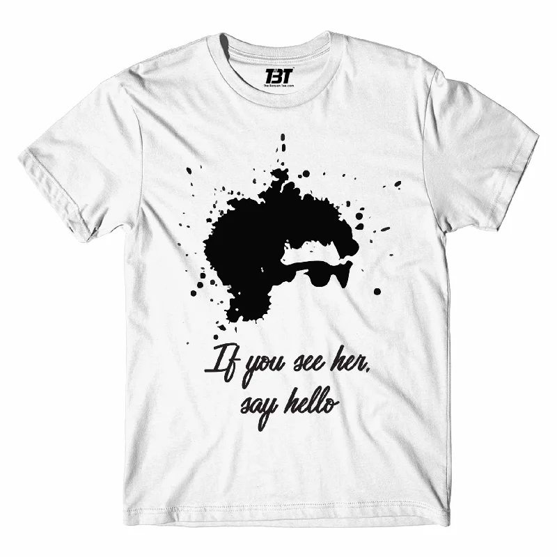 grey long sleeve t-shirts neutral -Bob Dylan T shirt - If You See Her, Say Hello