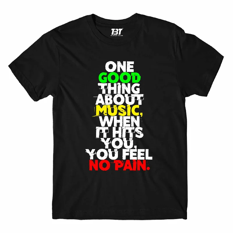 custom logo t-shirts business -Bob Marley T shirt - Good Thing About Music