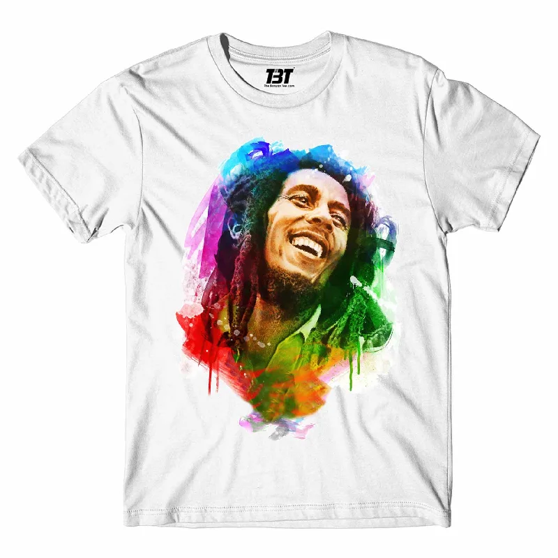 neon yellow t-shirts vivid -Bob Marley T shirt - The Pioneer Of Reggae