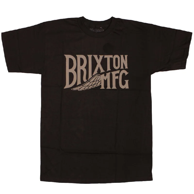 distressed t-shirts for grunge -Brixton Coventry T-Shirt Black