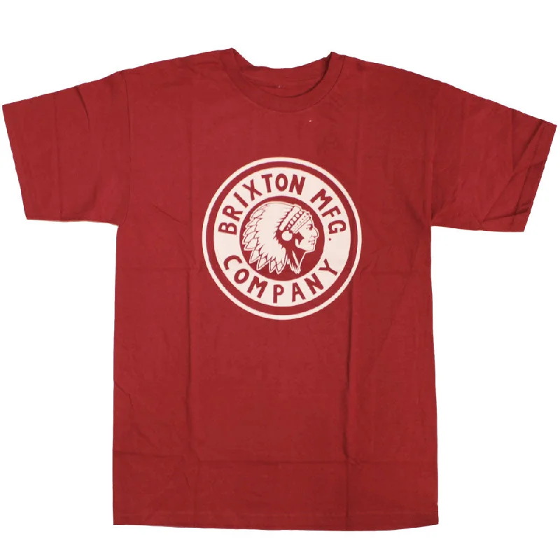 animal print t-shirts wild -Brixton Rival T-Shirt Red