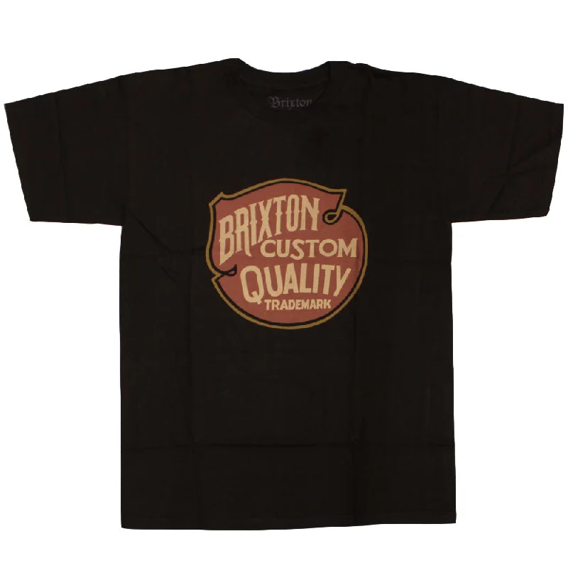 anime print t-shirts for fans -Brixton Roy T-Shirt Black