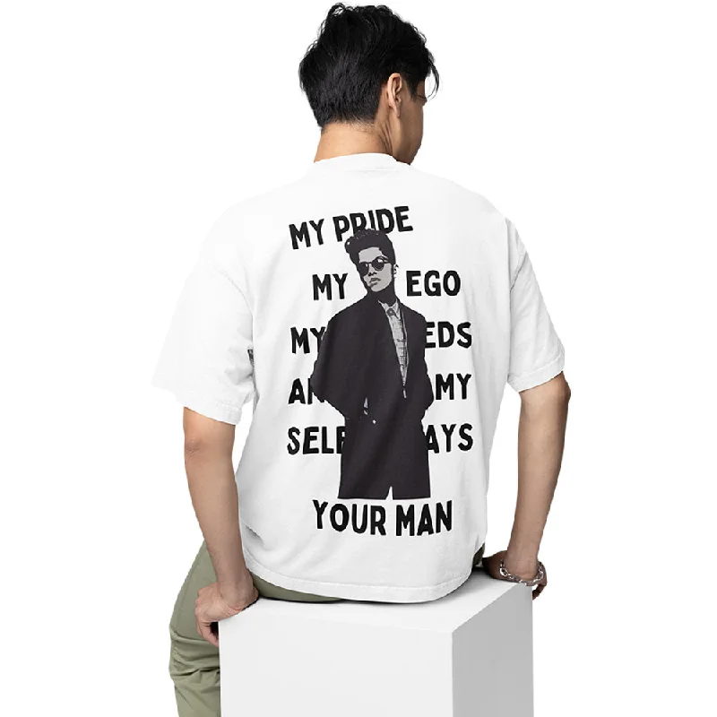 blue v-neck t-shirts cool -Bruno Mars Oversized T shirt - When I Was Your Man