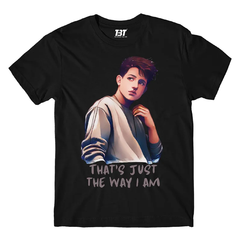 blue v-neck t-shirts cool -Charlie Puth T shirt - The Way I Am