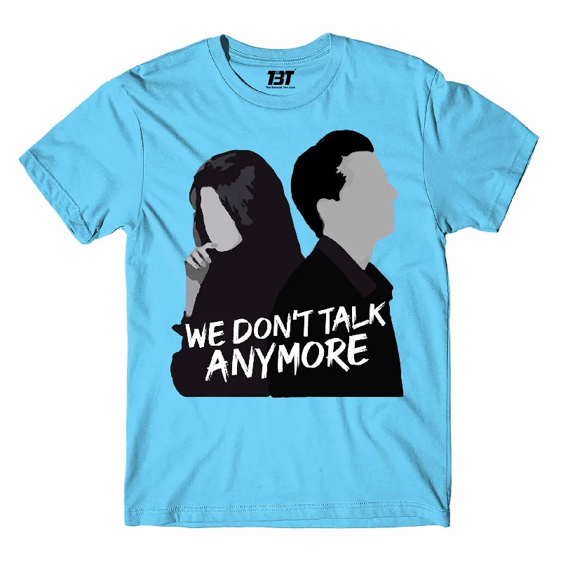 purple graphic t-shirts bold -Charlie Puth T shirt - We Don't Talk Anymore