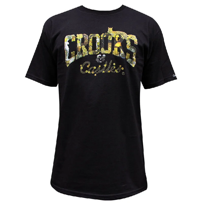 funny quote t-shirts witty -Crooks & Castles Opulence T-Shirt Black