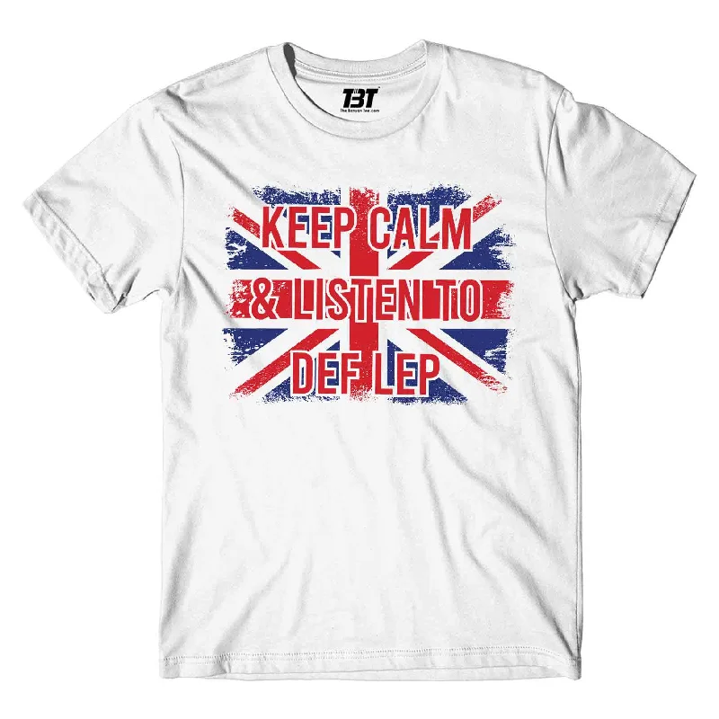 tie-dye long sleeve t-shirts -Def Leppard T shirt - Keep Calm